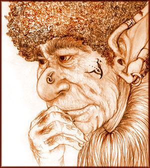 Troll Considering by Deborah Dixon