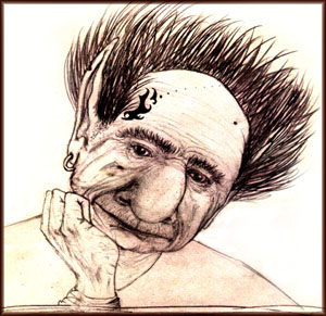 Contemplative Troll by Deborah Dixon