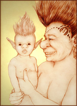 Troll Grandmother by Deborah Dixon